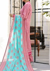 Aiza & Momina By VS Textile Printed Lawn 3 Piece Unstitched Suit VST24A&M V2 D-314